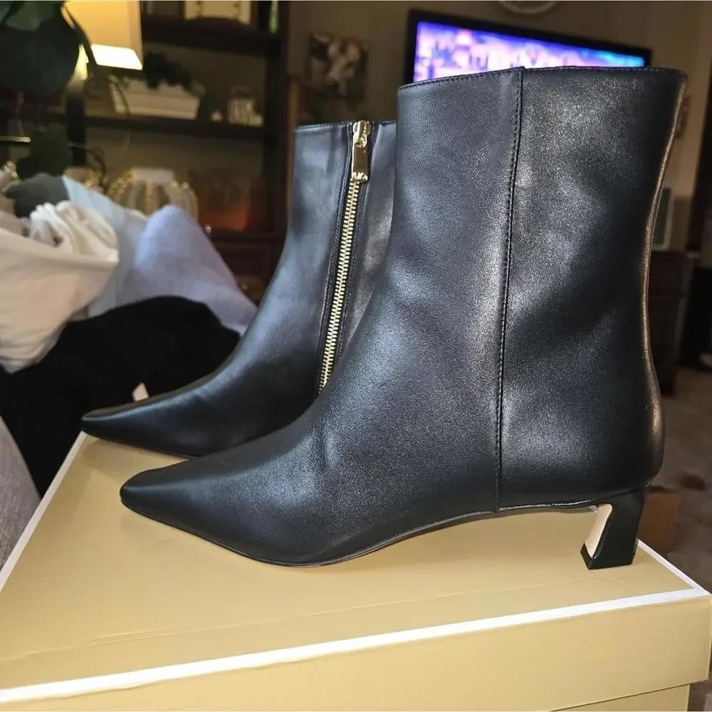 Michael Kors Cosmo Leather Kitten Boot - Picture 3 of 13